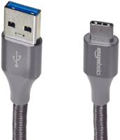 Amazon Basics Snellaadkabel, USB-C naar USB-A-3.1 (Gen. 1), nylon omhulsel, 5 GBit/s hoge snelheid, USB-IF-gecertificeerd - thumbnail