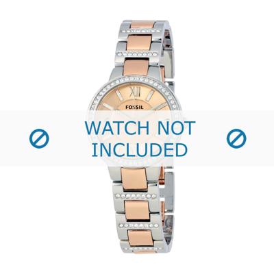 Fossil horlogeband ES-3405 Staal Goud (Rosé) 8mm