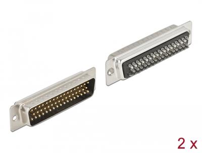 Delock D-Sub HD 50-pins stekker metaal, soldeerversie, 2 stuks