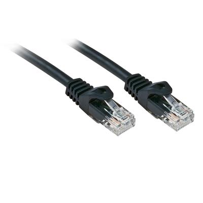 LINDY 48195 RJ45 Netwerkkabel, patchkabel CAT 6 U/UTP 5.00 m Zwart Verdraaide paren 1 stuk(s)