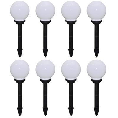 VidaXL Tuinpadlampen 8 st met grondpin led 15 cm