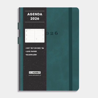 Luxe A5 Agenda 2026 Teal