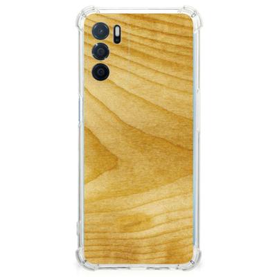 OPPO A16 | A16s | A54s Stevig Telefoonhoesje Licht Hout OPPO A16 | A16s | A54s Stevig Telefoonhoesje Licht Hout