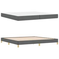 Boxspring bed Taupe, Bruin 200 x 200 cm Stof, Engineered Hout - thumbnail