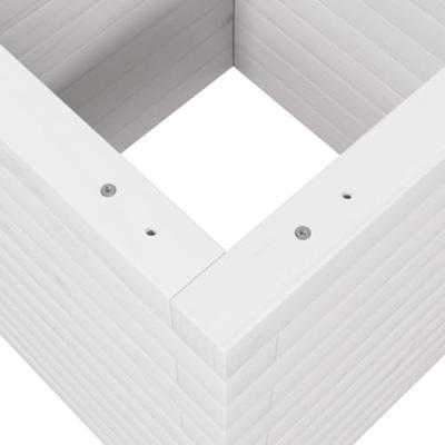 VidaXL Plantenbak 40x40x46 cm massief grenenhout wit VidaXL Plantenbak 40x40x46 cm massief grenenhout wit