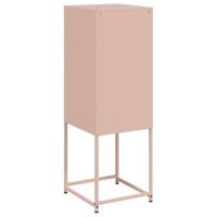 Hoge kast 36x39x107 cm staal roze - thumbnail