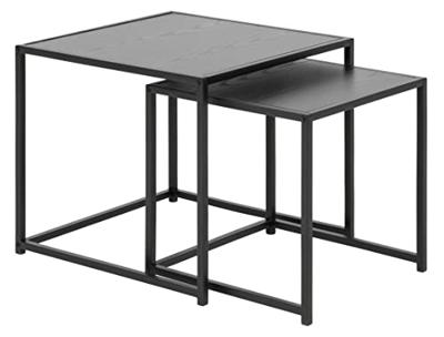 Bendt Bijzettafel 'Holger' set van 2 stuks, kleur Zwart - thumbnail