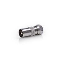 Nedis Satelliet- en Antenne-Adapter | F-Male naar IEC Male | 1 stuks - CSGB41953ME CSGB41953ME - thumbnail