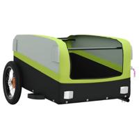 Fietstrailer 30 kg ijzer zwart en groen - thumbnail