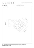 Lucide ALMELO - Wandspot / Wandlamp - Ø 12 cm - 1xE14 - Zwart - thumbnail