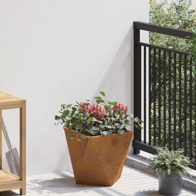 VidaXL Plantenbak roestig 30 x 30 x 30 cm cortenstaal