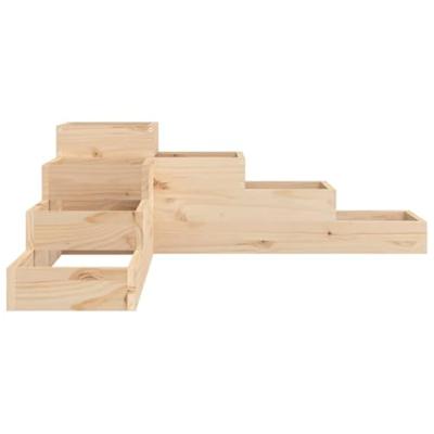 Plantenbak 4-laags 106x104,5x36 cm massief grenenhout