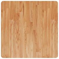 Tafelblad vierkant 70x70x4cm massief eiken lichtbruin - thumbnail