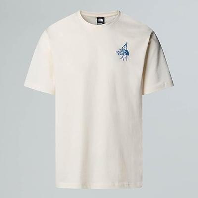 The North Face Powder Days Relaxed Graphic S/S T-shirt White Dune M