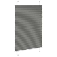 VidaXL Plissé rolgordijn 95x150 cm stofbreedte 94,4 cm antraciet - thumbnail