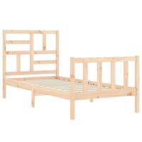 Bedframe zonder matras massief grenenhout 100x200 cm - thumbnail