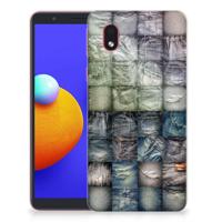 Silicone Back Cover Samsung Galaxy A01 Core Spijkerbroeken - thumbnail