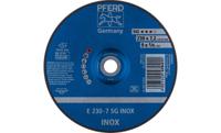 PFERD TOOLS 62223632 E 230-7 SG INOX Afbraamschijf gebogen Diameter 230 mm Boordiameter 22.23 mm RVS 10 stuk(s) - thumbnail