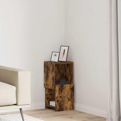 Hoekkast Wit 25,5x25x55cm Bewerkt hout Hoekkast Wit 25,5x25x55cm Bewerkt hout