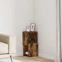 Hoekkast Wit 25,5x25x55cm Bewerkt hout - thumbnail