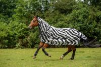 Bucas Buzz-Off Zebra vliegendeken zwart/wit maat:195 - thumbnail