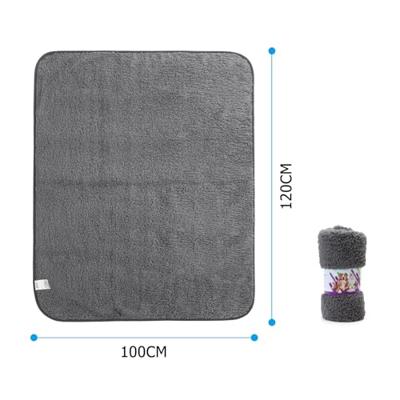 Nobleza Huisdier Deken Zachte Warme Hondendeken Wasbare Fleece Kattendeken Geschikt voor Kleine Middelgrote Hond Puppy Katten Huisdier Grijs 100 * 120cm