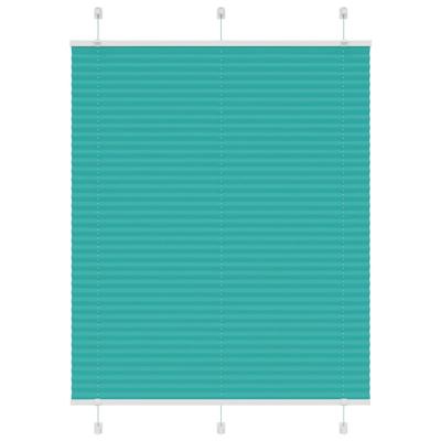 VidaXL Plissé rolgordijn 105x100 cm stofbreedte 104,4cm petrol groen
