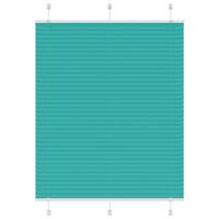 VidaXL Plissé rolgordijn 105x100 cm stofbreedte 104,4cm petrol groen - thumbnail
