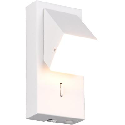 LED Tuinverlichting - Wandlamp Buitenlamp - Trion Ramnat - Warm Wit - 3000K - 3.8 Watt - 400 lumen - Mat Wit - Metaal