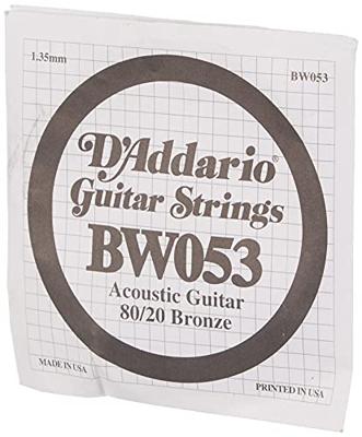D&apos;Addario BW053 Bronze Wound Acoustic Guitar Single String .053 losse snaar voor westerngitaar