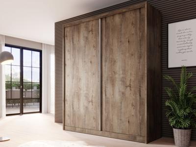 Kast MACRO 2 schuifdeuren 180 cm lefkas eik