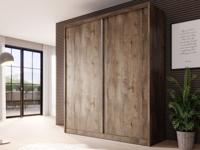 Kast MACRO 2 schuifdeuren 180 cm lefkas eik - thumbnail