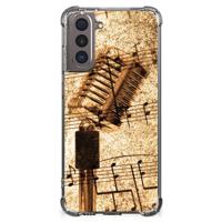 Samsung Galaxy S21 Anti-shock Hoesje met foto Bladmuziek - thumbnail