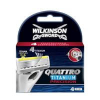 Wilkinson Wilkinson Quattro Titanium Precision Scheermesjes (4st.) - thumbnail