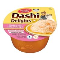 INABA Dashi Delights Chicken with salmon in broth - Kattensnoepje - 70g - thumbnail