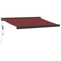 Luifel automatisch uittrekbaar 350x250 cm bordeauxrood - thumbnail