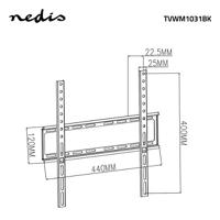 Nedis Vaste TV-Muurbeugel | 23-55 " | Zwart | 1 stuks - TVWM1031BK TVWM1031BK - thumbnail