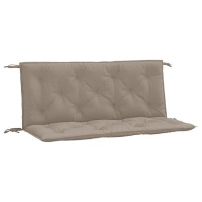 VidaXL Tuinbankkussens 2 st 120x50x7 cm oxford stof taupe