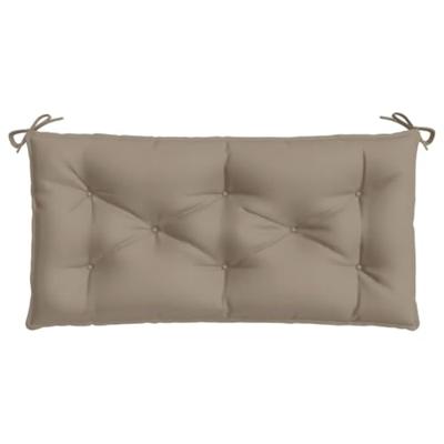VidaXL Tuinbankkussens 2 st 100x50x7 cm oxford stof taupe