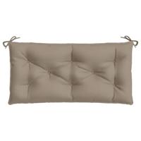 Tuinbankkussens 2 st 100x50x7 cm oxford stof taupe - thumbnail