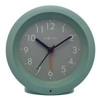 Tafelwekker 10,5 cm x 3,6 cm - geruisloos - verlichte wijzerplaat - NeXtime "Circle" - thumbnail