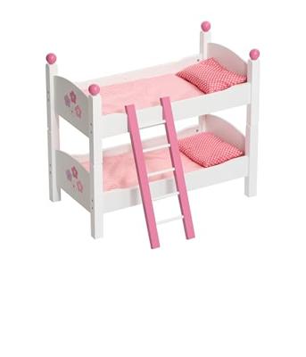 Houten Poppen Stapelbed - Fiori Bianco - thumbnail
