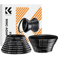 K&F Concept Step Up & Down Ring set 18-delig (37-82mm) - thumbnail