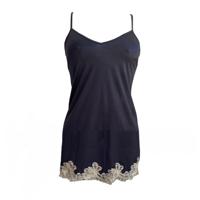 AMBRA lingerie Titanium Nachtjurk kort Blauw 8433 - thumbnail