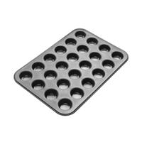 Zenker mini muffinbakvorm 24 stuks black metallic - thumbnail