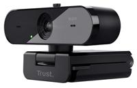 Trust TW-250 QHD Webcam 2560 x 1440 Pixel Standvoet, Klemhouder - thumbnail