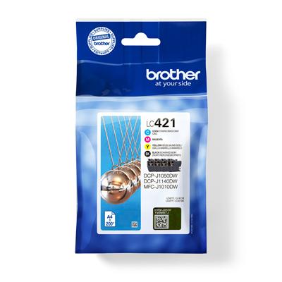 Brother inktcartridge, 200 pagina's, OEM LC-421VAL, 4 kleuren