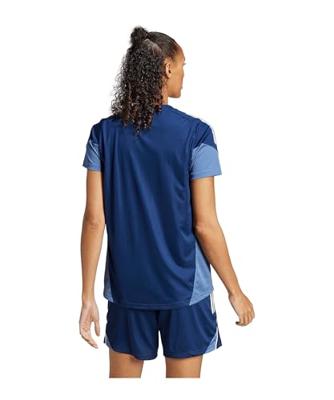 adidas Tiro 25 Competition Trainingsshirt Dames Donkerblauw Wit adidas Tiro 25 Competition Trainingsshirt Dames Donkerblauw Wit