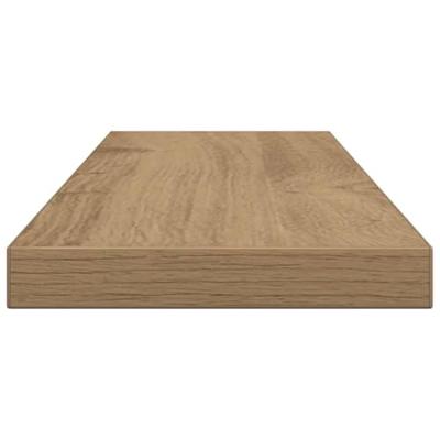 Wandschappen 4 st 60x20x1,5 cm bewerkt hout artisanaal eiken Wandschappen 4 st 60x20x1,5 cm bewerkt hout artisanaal eiken
