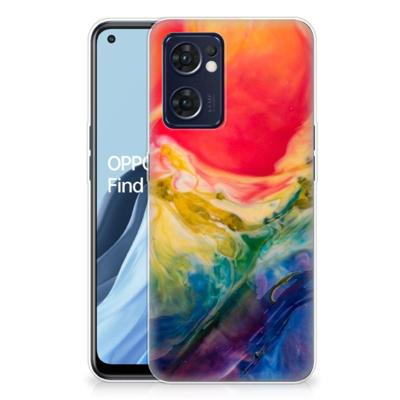Hoesje maken OPPO Reno 7 5G | Find X5 Lite Watercolor Dark Hoesje maken OPPO Reno 7 5G | Find X5 Lite Watercolor Dark